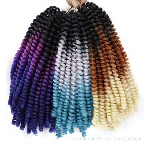 Smart Braid Ombre Color Hair Extension Braids Crochet Braiding Hair New Style Spring Twist Hair Synthetic